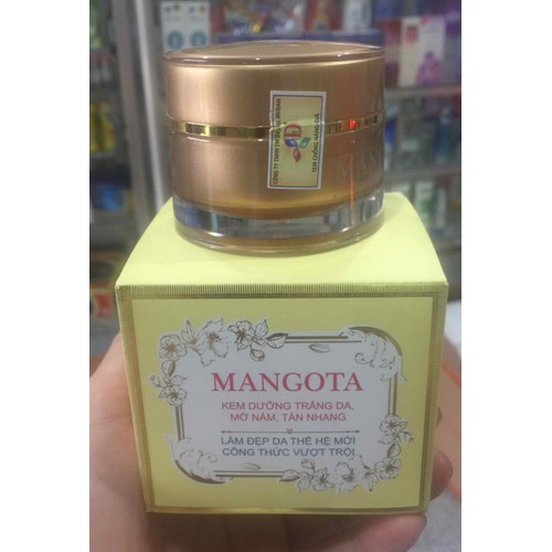 Kem dưỡng trắng da Mangota 18g