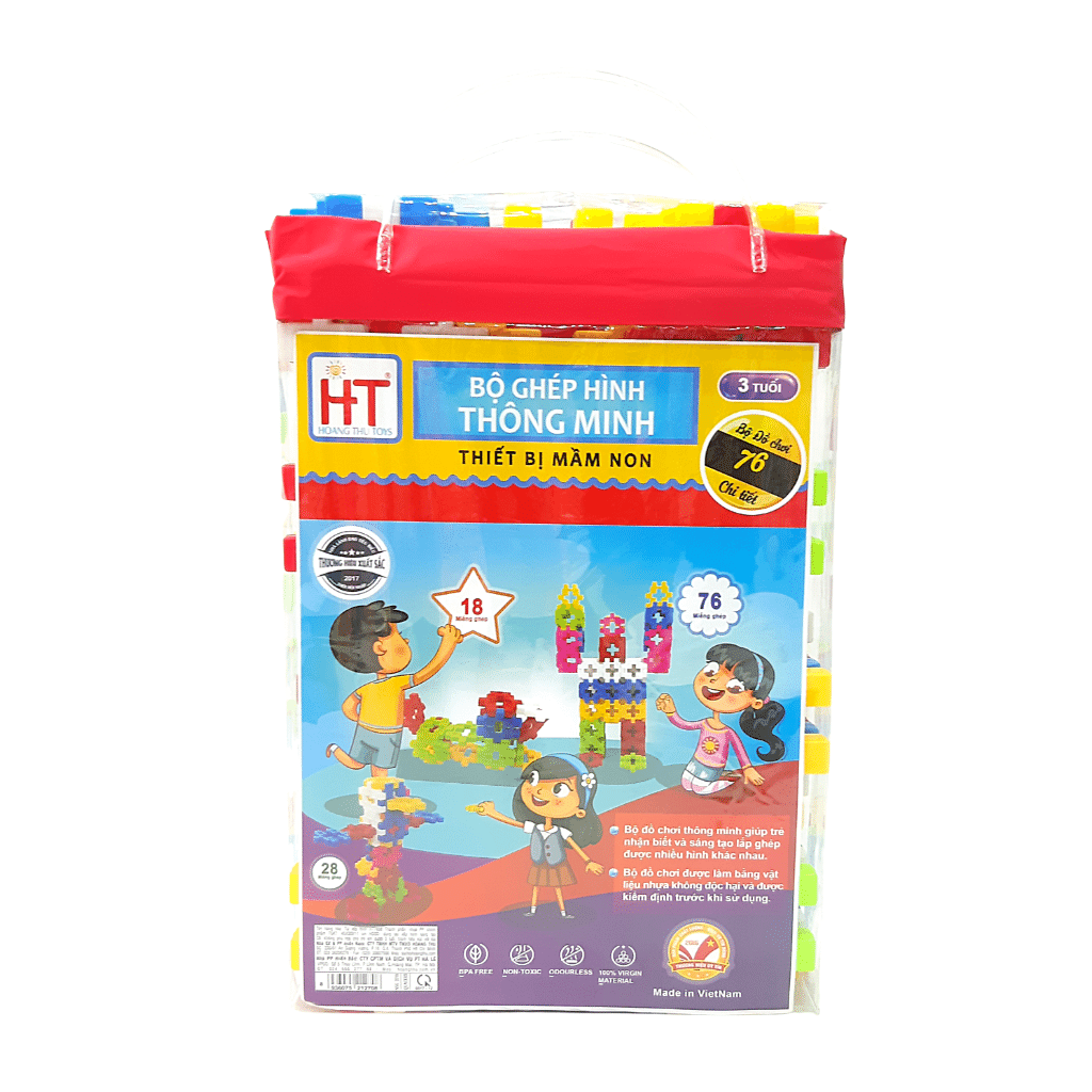 Đồ chơi xếp hình khối 76M mầm non HT7698