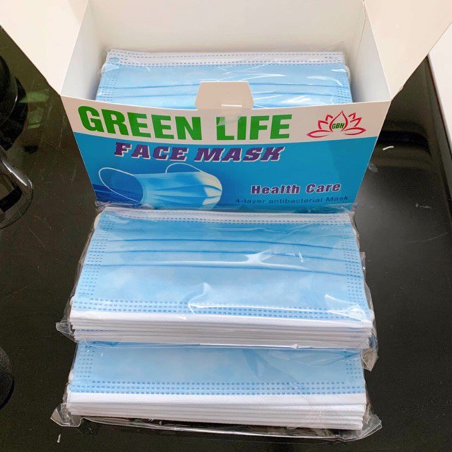 Khẩu trang y tế Green Life  4 lớp kháng khuẩn