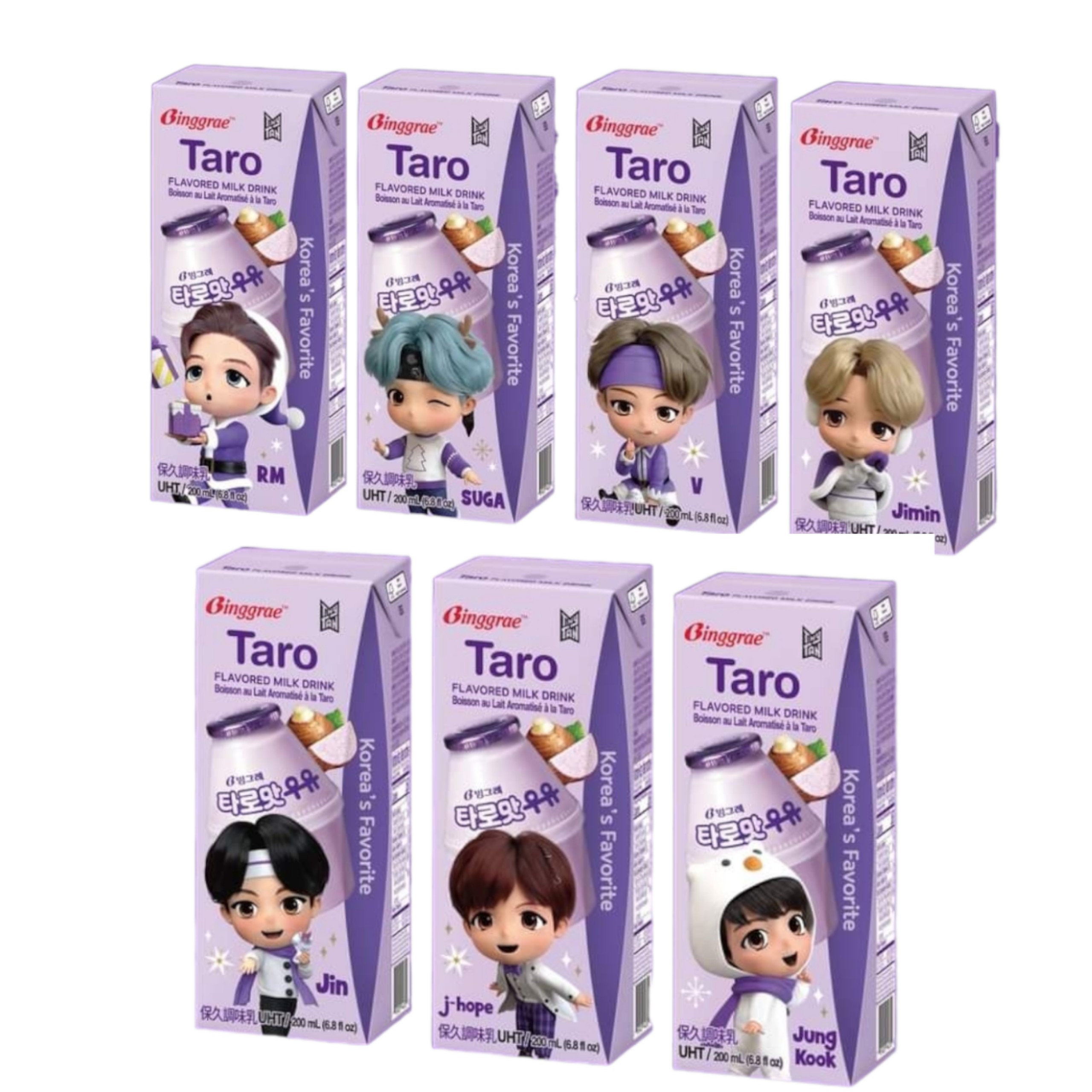 Sữa Hàn Quốc Binggrae vị Taro hộp 200ml