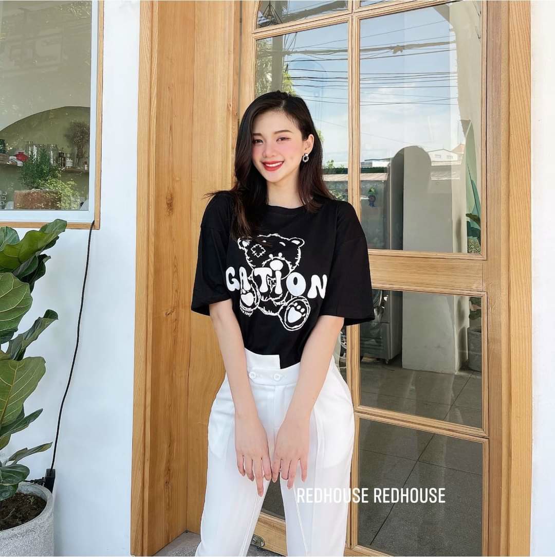Quần baggy nữ cạp lệch