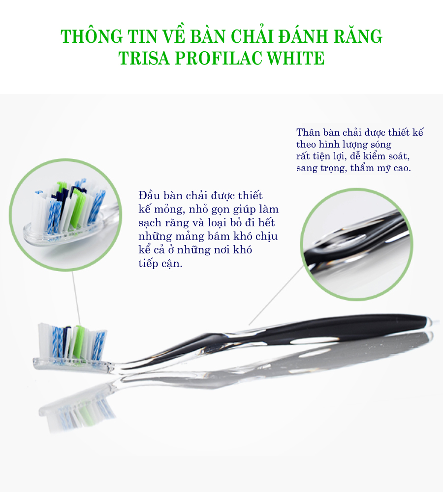 Bàn Chải Đánh Răng Trisa Profilac White