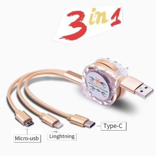 [KHUYẾN MÃI] CÁP SẠT ĐA NĂNG 3 ĐẦU DÂY RÚT TIỆN LỢI