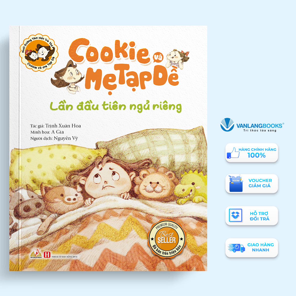 Sách - Cookie và mẹ Tạp Dề - Lần đầu tiên ngủ riêng-Vanlangbooks