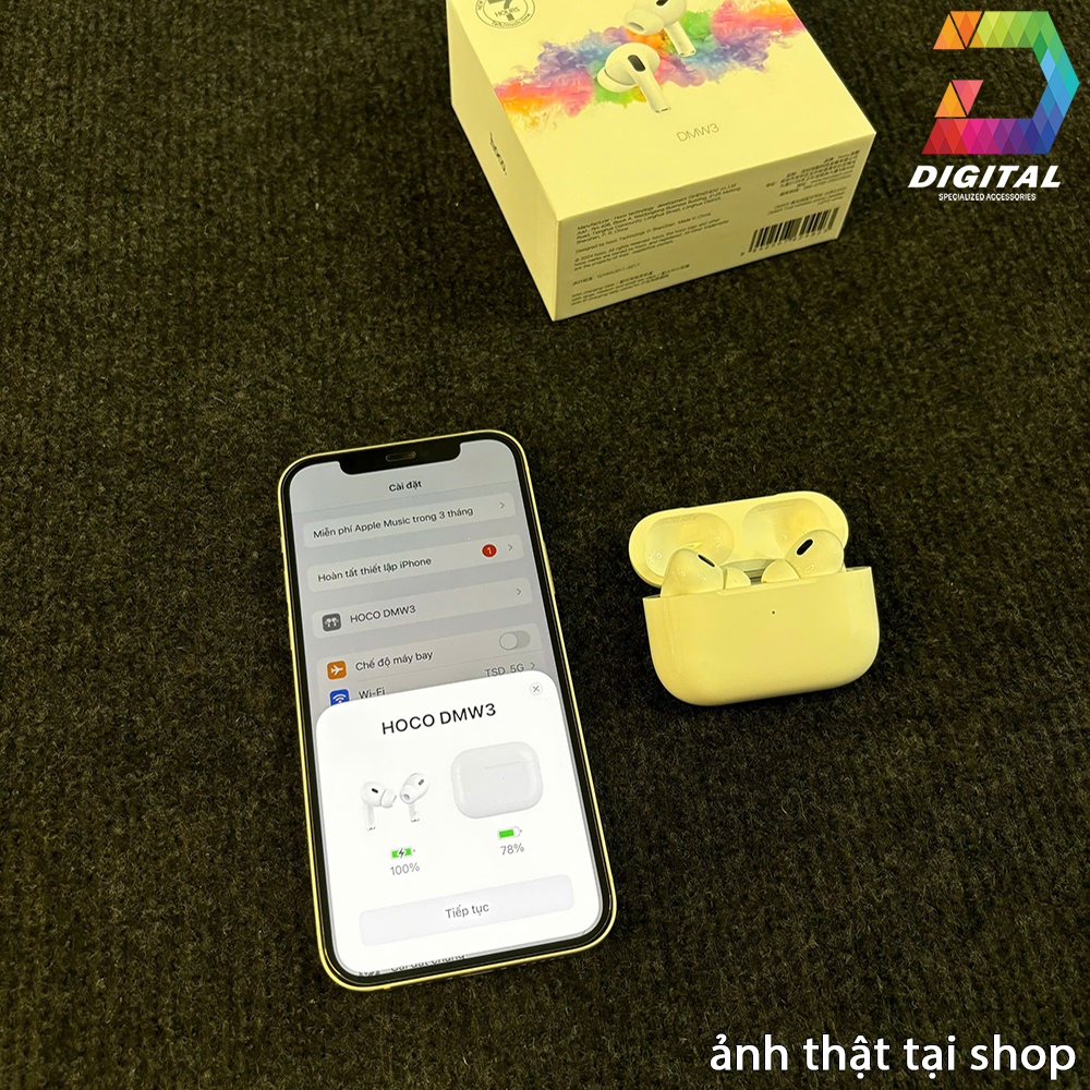 Tai Nghe Bluetooth True Wireless Hoco DMW3 Chính Hãng