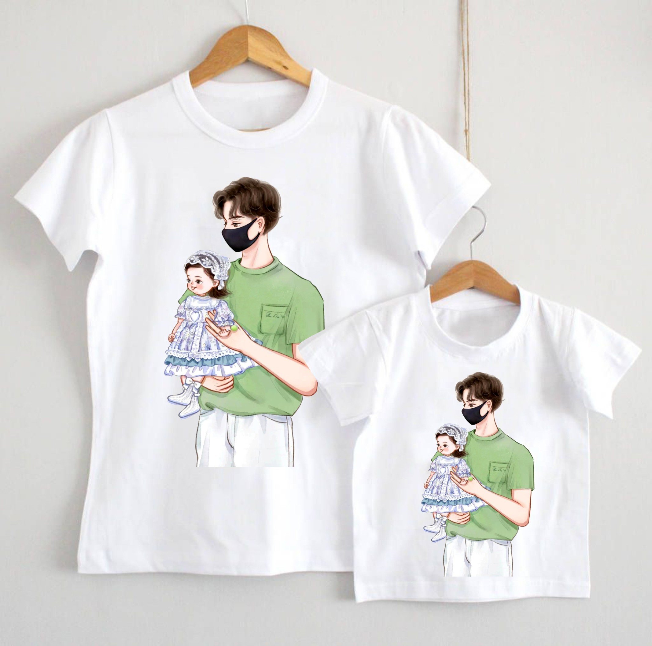 Áo đôi mẹ và bé, áo cặp đôi mẹ và gia đình chất cotton mịn mát