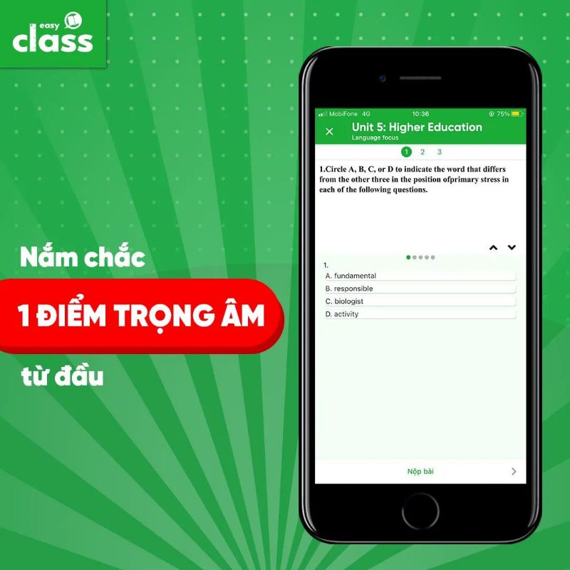 Thẻ học tiếng anh trọn đời Easy Class