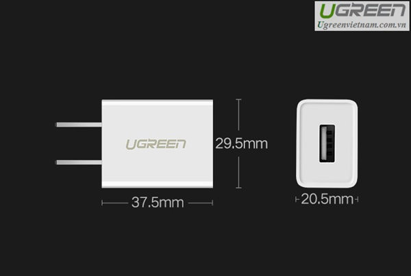 Củ sạc 1 cổng USB(5V/1A)  Ugreen 50714 cao cấp