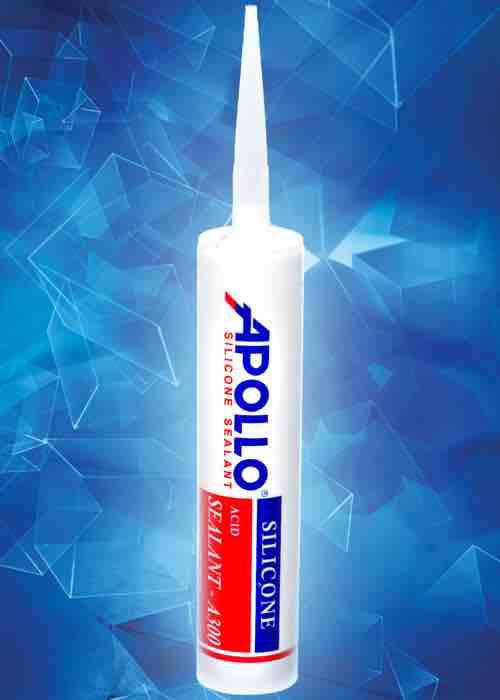 APOLO silicon Sealant A300 trắng trong, trắng đục, đen