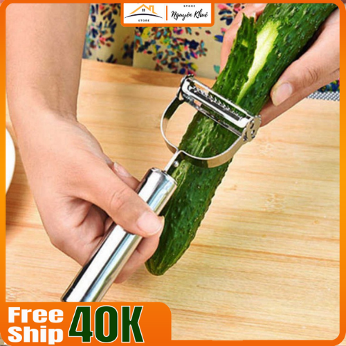 Nạo gọt hoa củ quả inox loại 2 lưỡi siêu hot