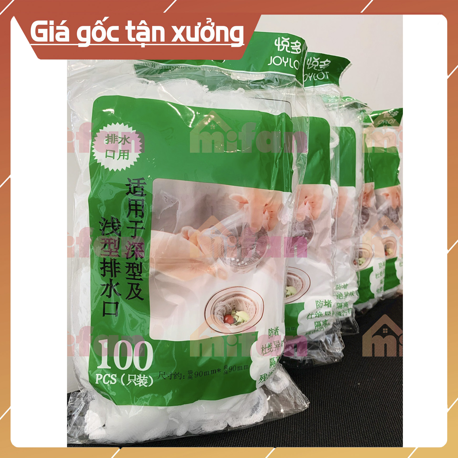 Combo 500 Túi Lọc Rác Bồn Rửa Chén Bát - Siêu Rẻ