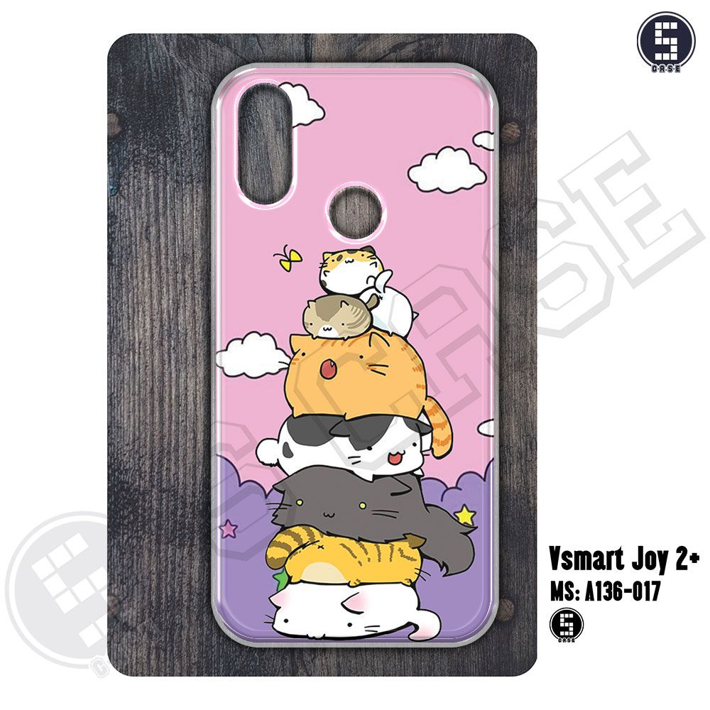 Ốp cho Vsmart Joy 2+ hình Cute Cat A136-017