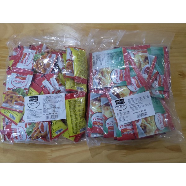 THÙNG 800G TƯƠNG ỚT GÓI & CÀ GÓI CHOLIMEX