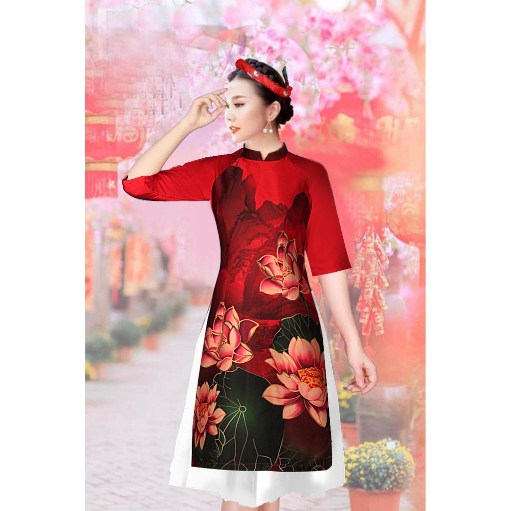 [HCM]Áo dài cách tân lụa pháp sản phẩm tốt với chất lượng độ bền cao và được cam kết sản phẩm y như hình