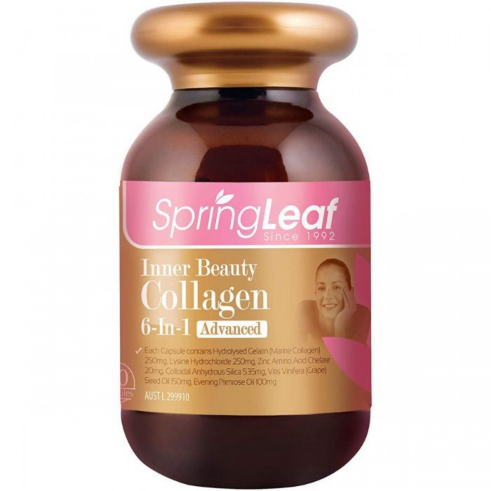 Viên uống Collagen 6 in 1 Spring Leaf Inner Beauty 90 Viên của Úc