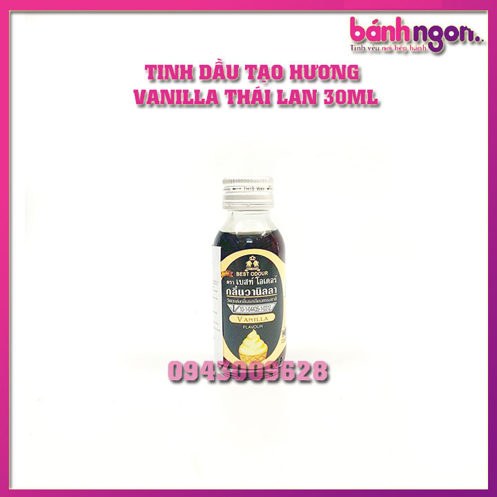 Tinh Chất Thái Best Odour Dùng Cho Thực Phẩm Tạo Hương Vanilla Chai 30ml