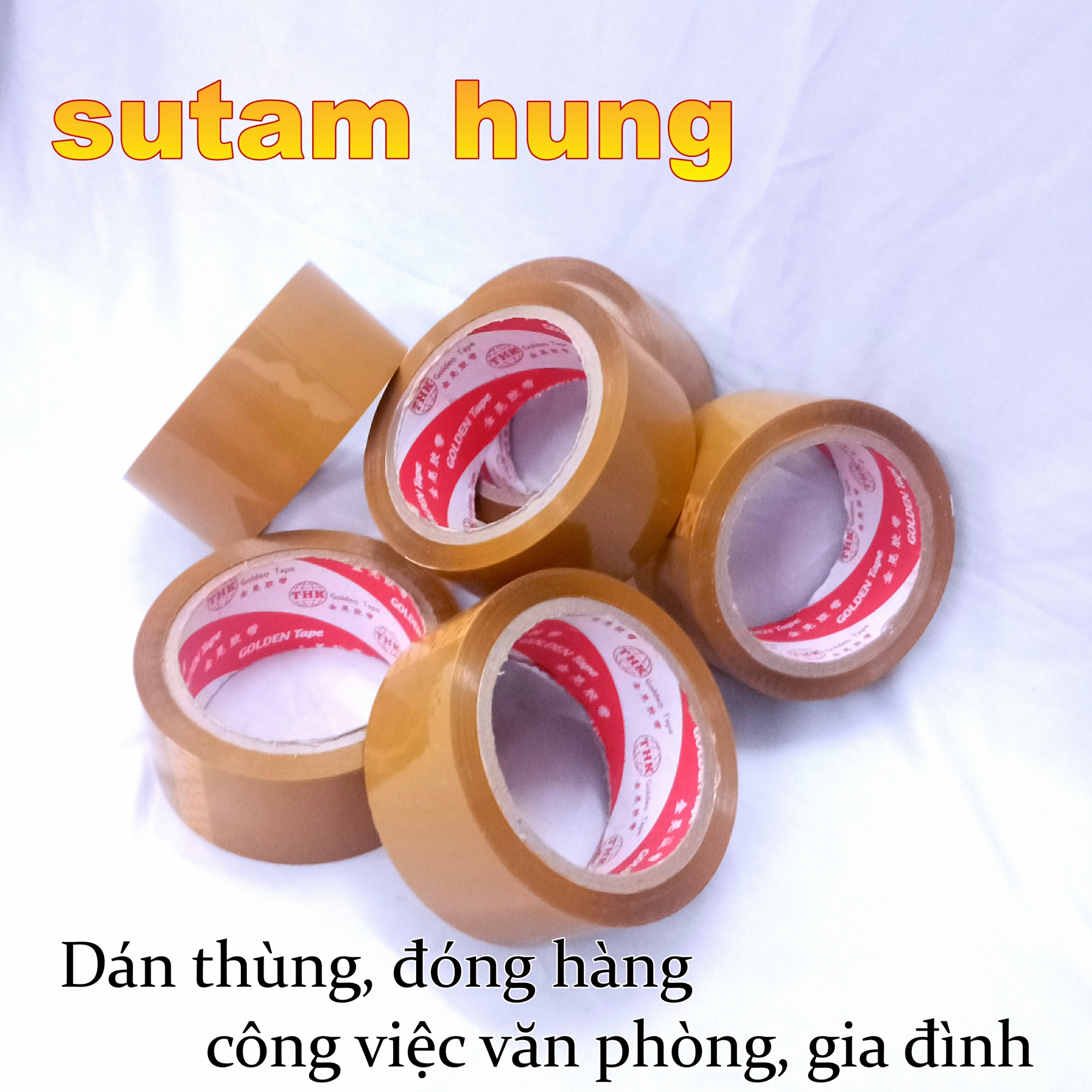 Băng Keo  Đục 100Ya (6 Cuộn/ Cây) 1kg  lõi mỏng sth
