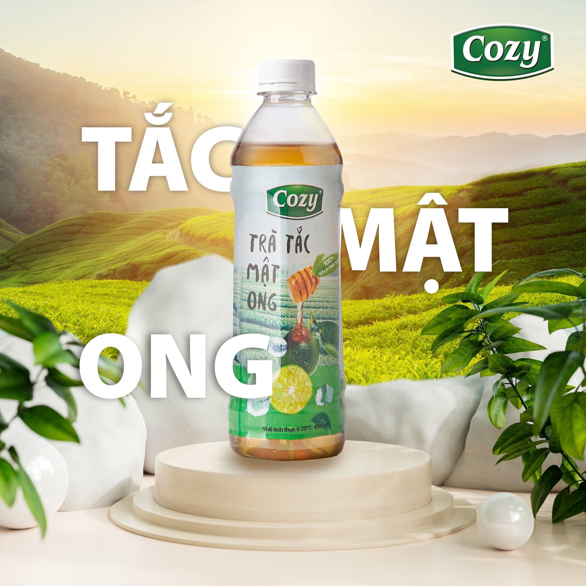 Trà hoa quả Cozy chai 455ml