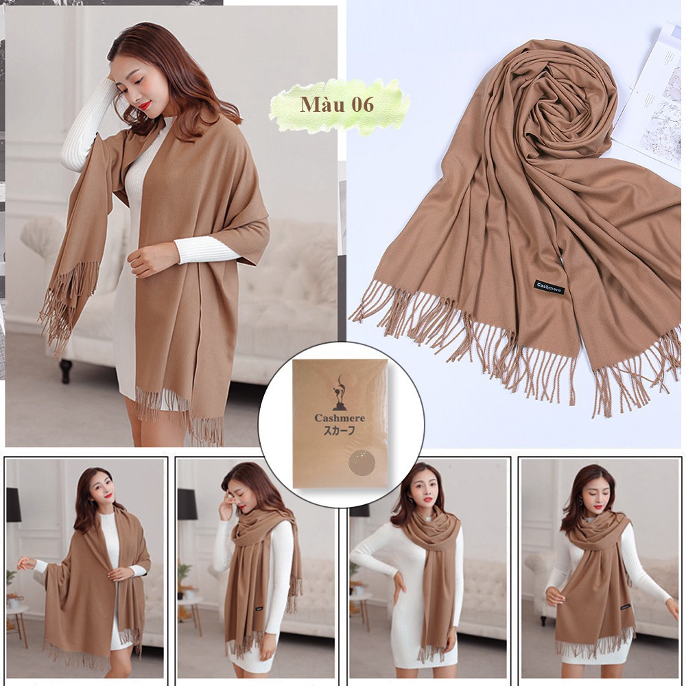 Khăn cashmere, khăn choàng xuất Nhật