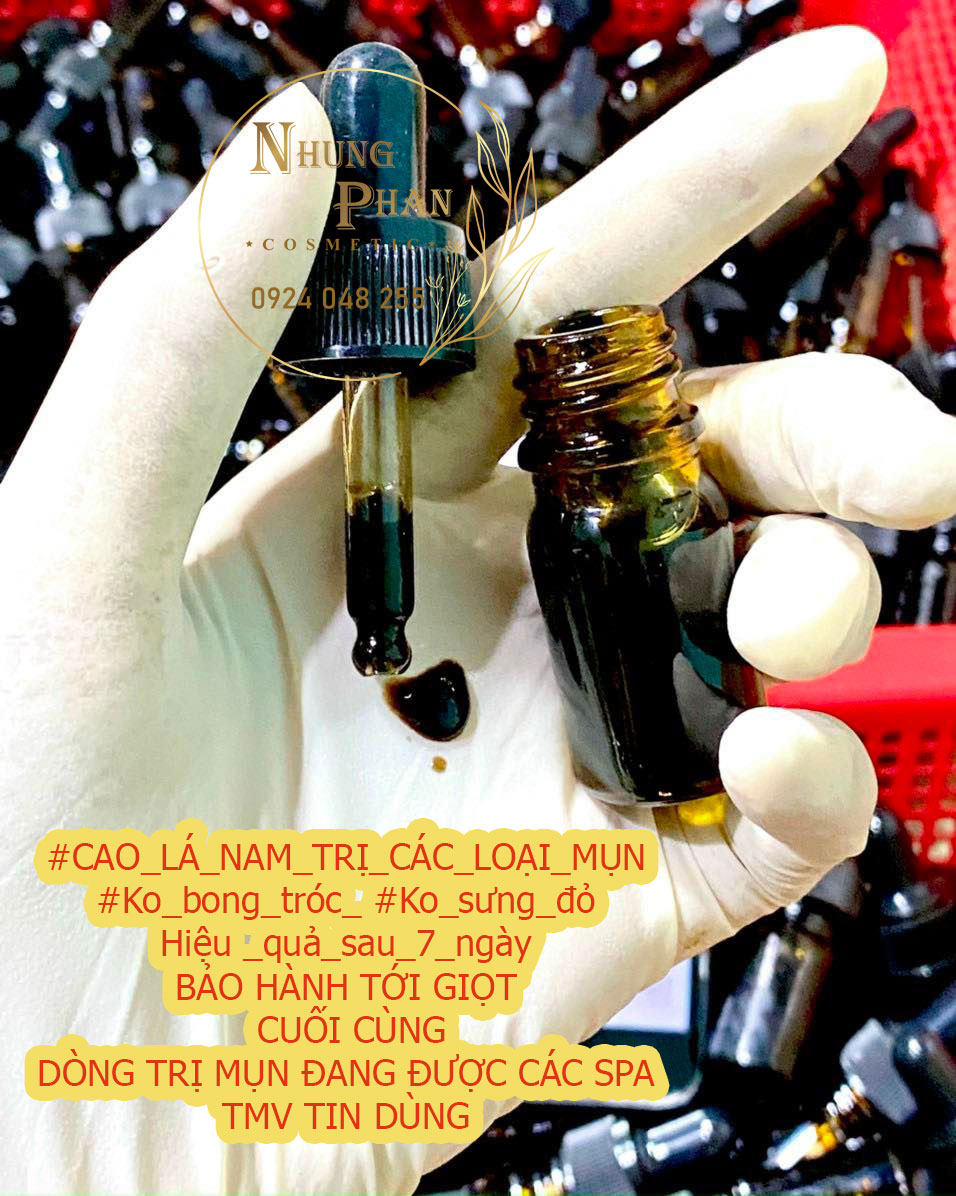 🌿COMBO 3 HŨ SERUM HUYẾT THANH ĐEN ( CAO LÁ NAM) 10ml 🌿