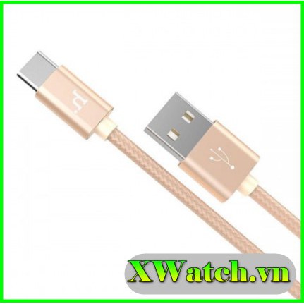 Cáp sạc bọc dù Hoco x2 Type C dài (1m)
