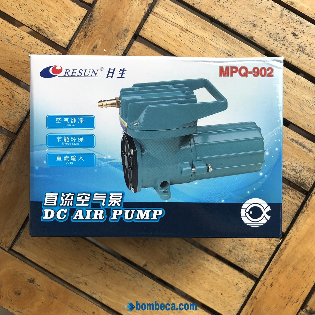 Sủi khí cho bể cá 12V MPQ 902 tặng kèm 6m dây và 6 quả sủi