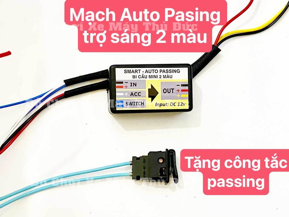 [HCM]Mạch Passing đèn trợ sáng mini 2 màu - Tặng Công Tắc