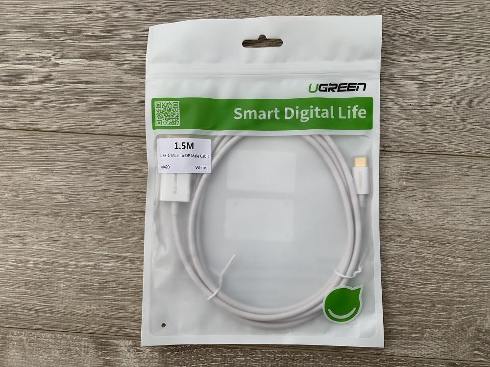Cáp type-C ra Displayport dài 1,5m Ugreen 40420