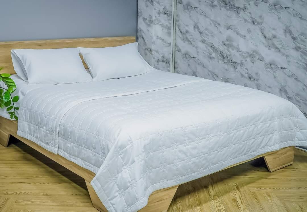 Drap - Ga Cotton Khách Sạn,Trắng Sọc T300 1m/m2/m4/m6/m8