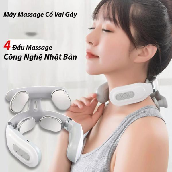 [BH 1 Năm] Máy Massage Cổ Vay Gáy 4 Đầu Chuyên Nghiệp Công Nghệ Nhật Bản - Kỹ Thuật Massage Như Bậc Thầy Đông Y nhập khẩu