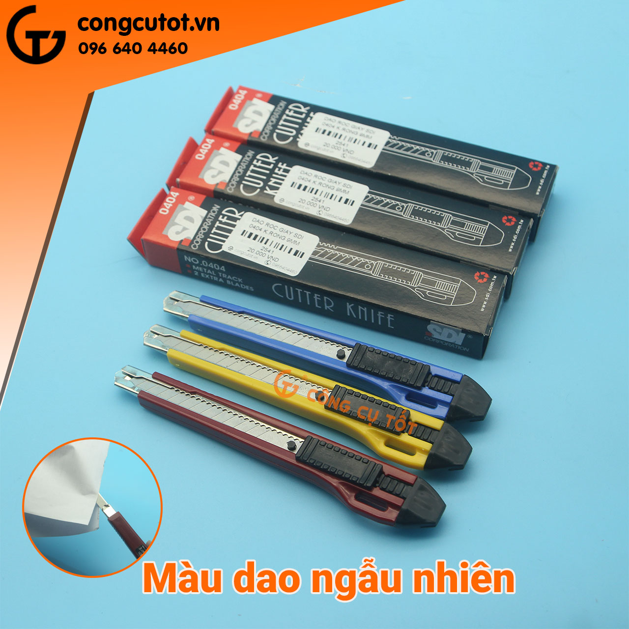 Dao rọc giấy SDI 0404 khổ rộng 9mm
