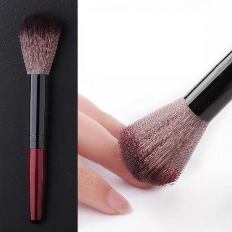 Cọ phủi bụi nail chổi phủi bụi lông mềm trong nail, cọ phủi cán gỗ đỏ