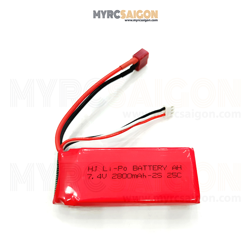 Pin LIPO 2s 7.4V 2800mAh 25C
