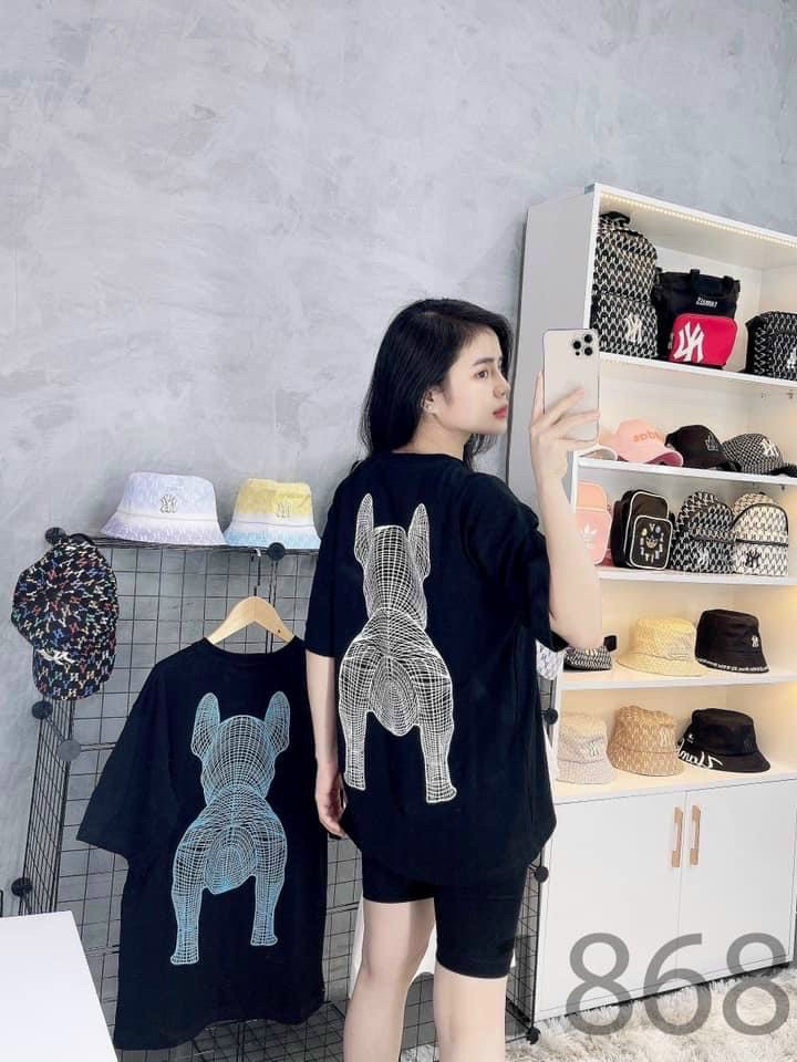 Áo thun nam nữ tuổi teen in hình chó cá tính thời trang hot trend
