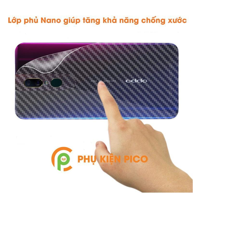 Bộ 3 tấm dán lưng mặt sau vân Carbon cho Oppo F11