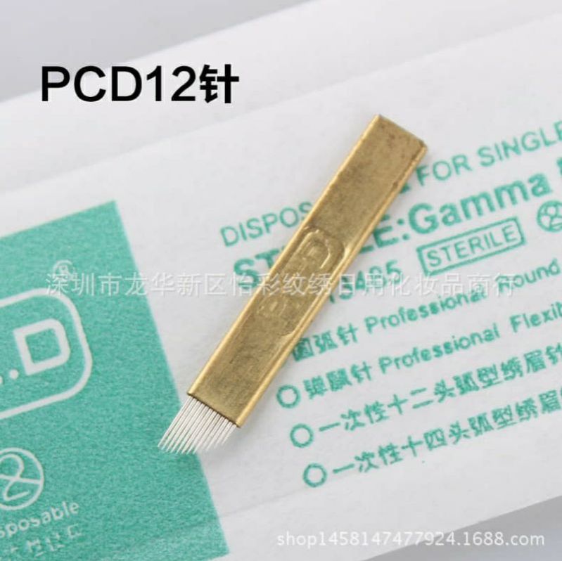 Lưỡi Dao Khắc Chéo PCD 12 14 Siêu Mảnh Phun Xăm