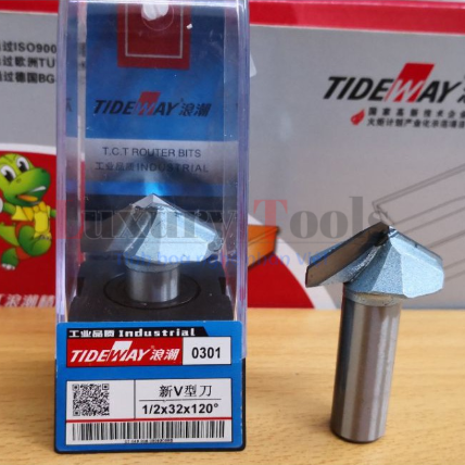 Mũi phay gỗ huỳnh ván vát 120 độ TIDEWAY