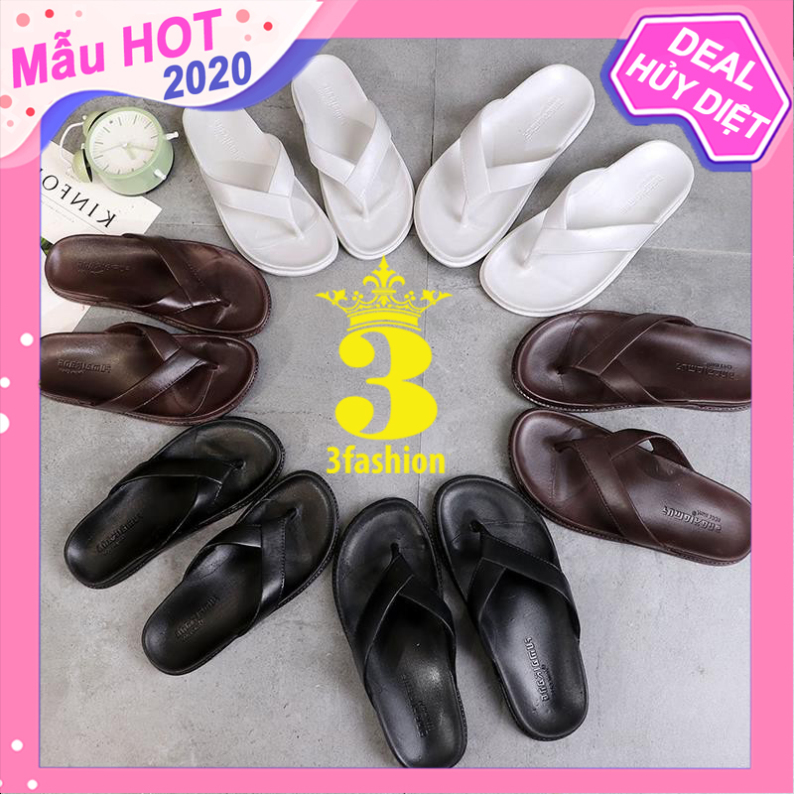 Dép Xỏ Ngón Nữ 3Fashion Nhựa Cao CấpBền Đẹp Có Size Nam Và Nữ - 3003W giá rẻ