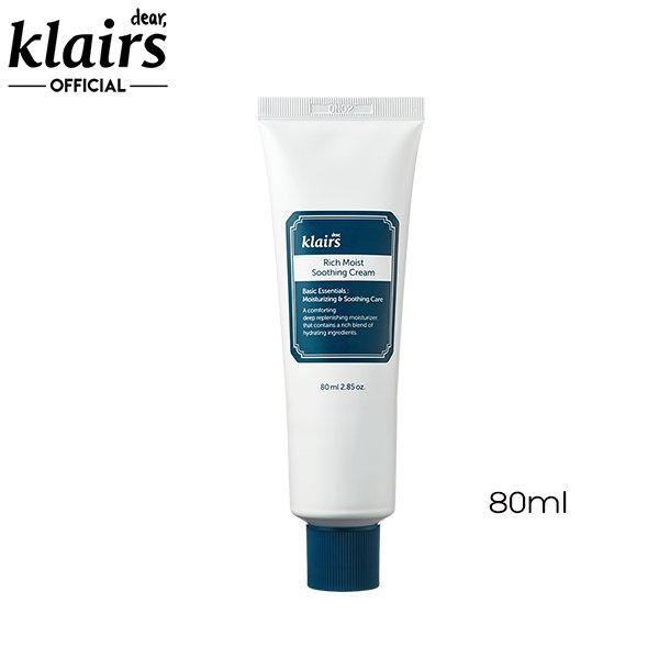 Kem Dưỡng Ẩm Chuyên Sâu Phục Hồi Làm Dịu Da Klairs Rich Moist Soothing Cream 80ml