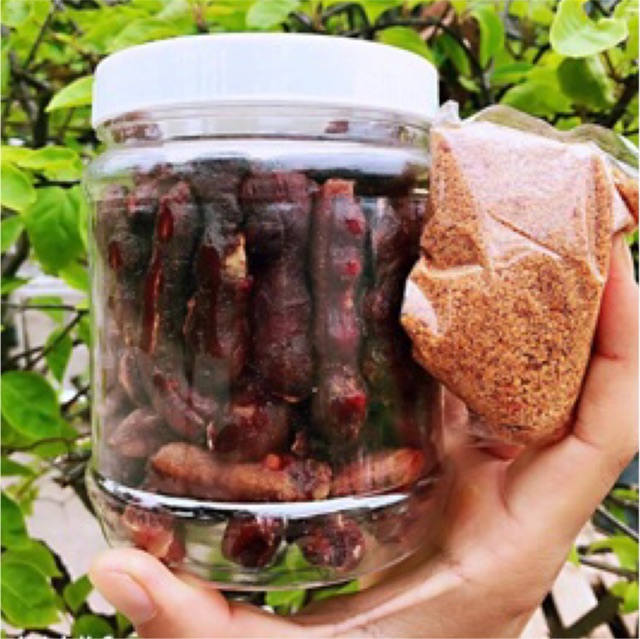 1KG ME LÀO NGUYÊN TRÁI CHẤM MUỐI TÔM
