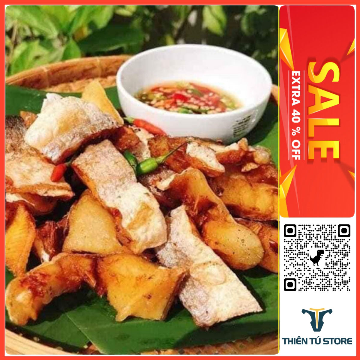 Khô cá tra phồng thơm ngon bổ dưỡng , thịt mềm ,dai ,không chất bảo quản ,rất an toàn vệ sinh ,hàng xuất đi toàn quốc hàng ngày nên luôn luôn mới,sản phẩm được ép chân không khi giao để được lâu - Thiên Tú Store