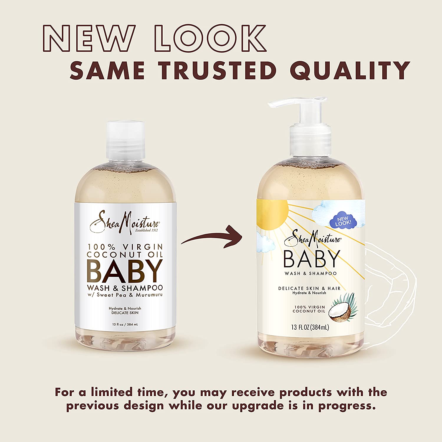 Sữa tắm gội cho bé Shea Moisture dung tích 384ml