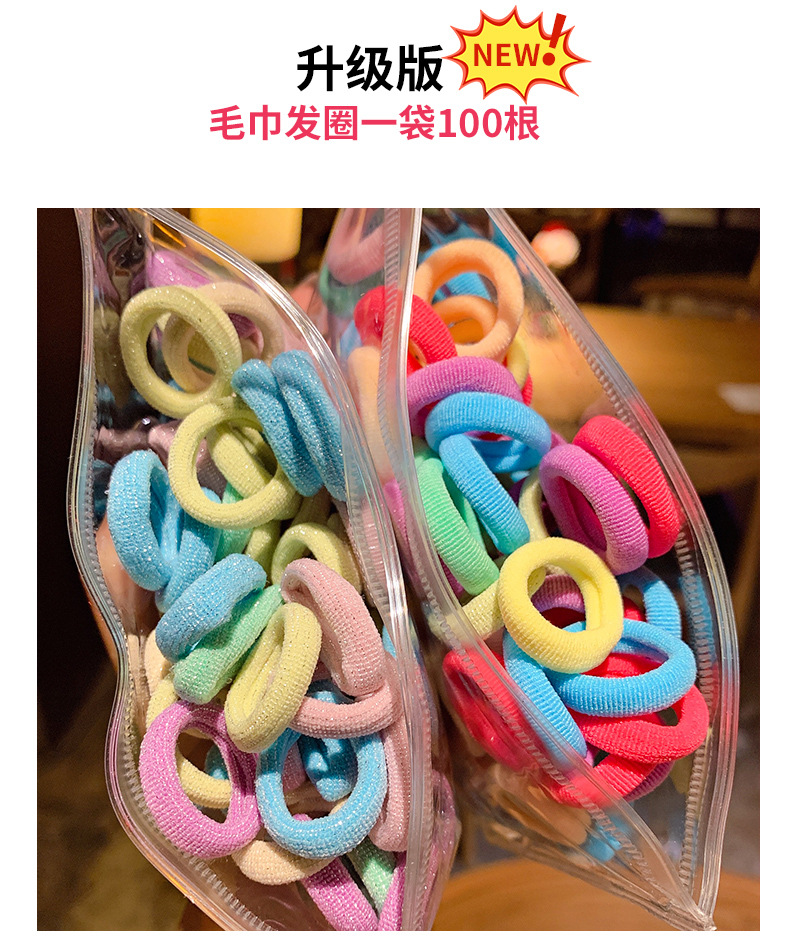 thun cột tóc cho bé set 100 cái túi bozip