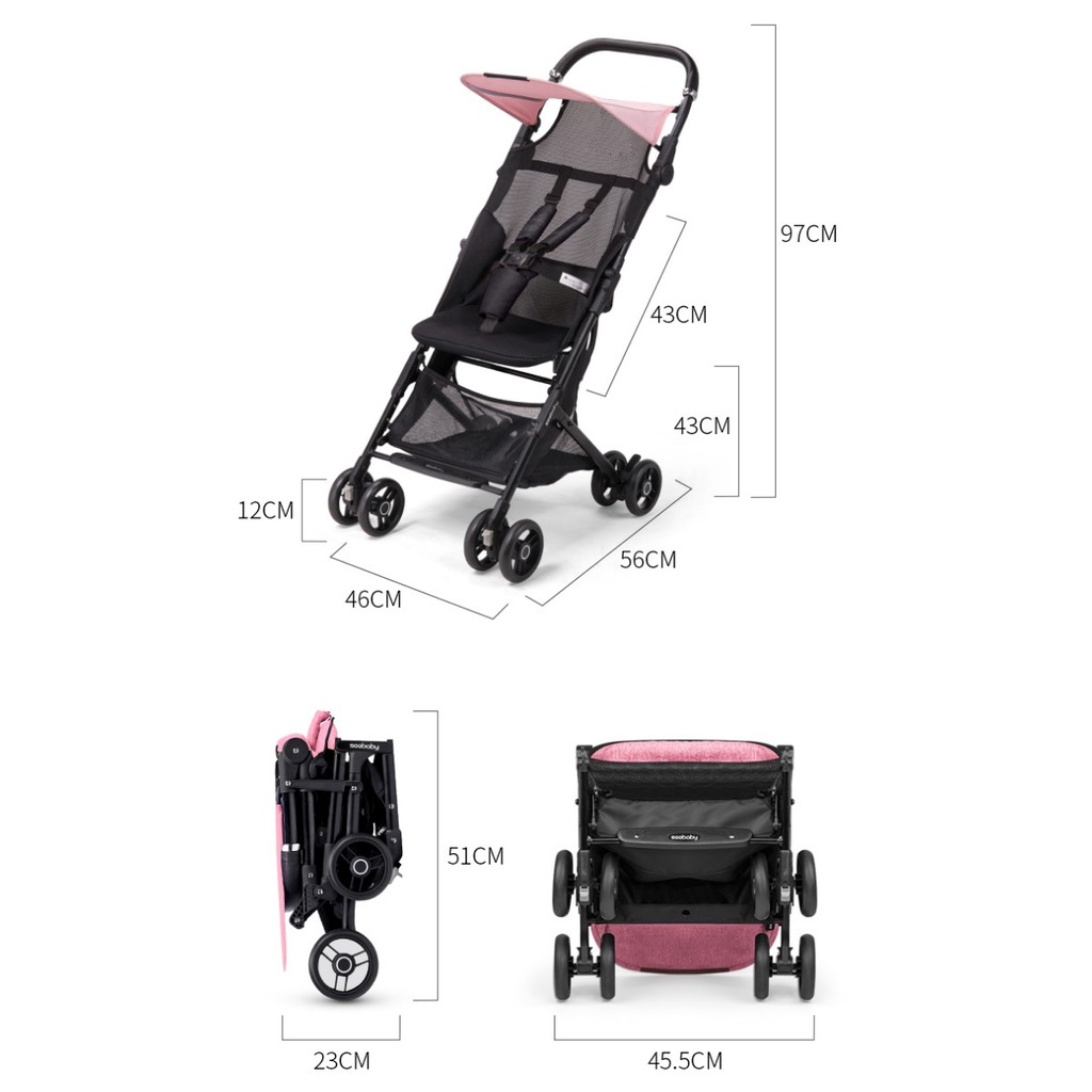 Xe đẩy cho bé gọn nhẹ Seebaby A2_Thegioixetreem.com