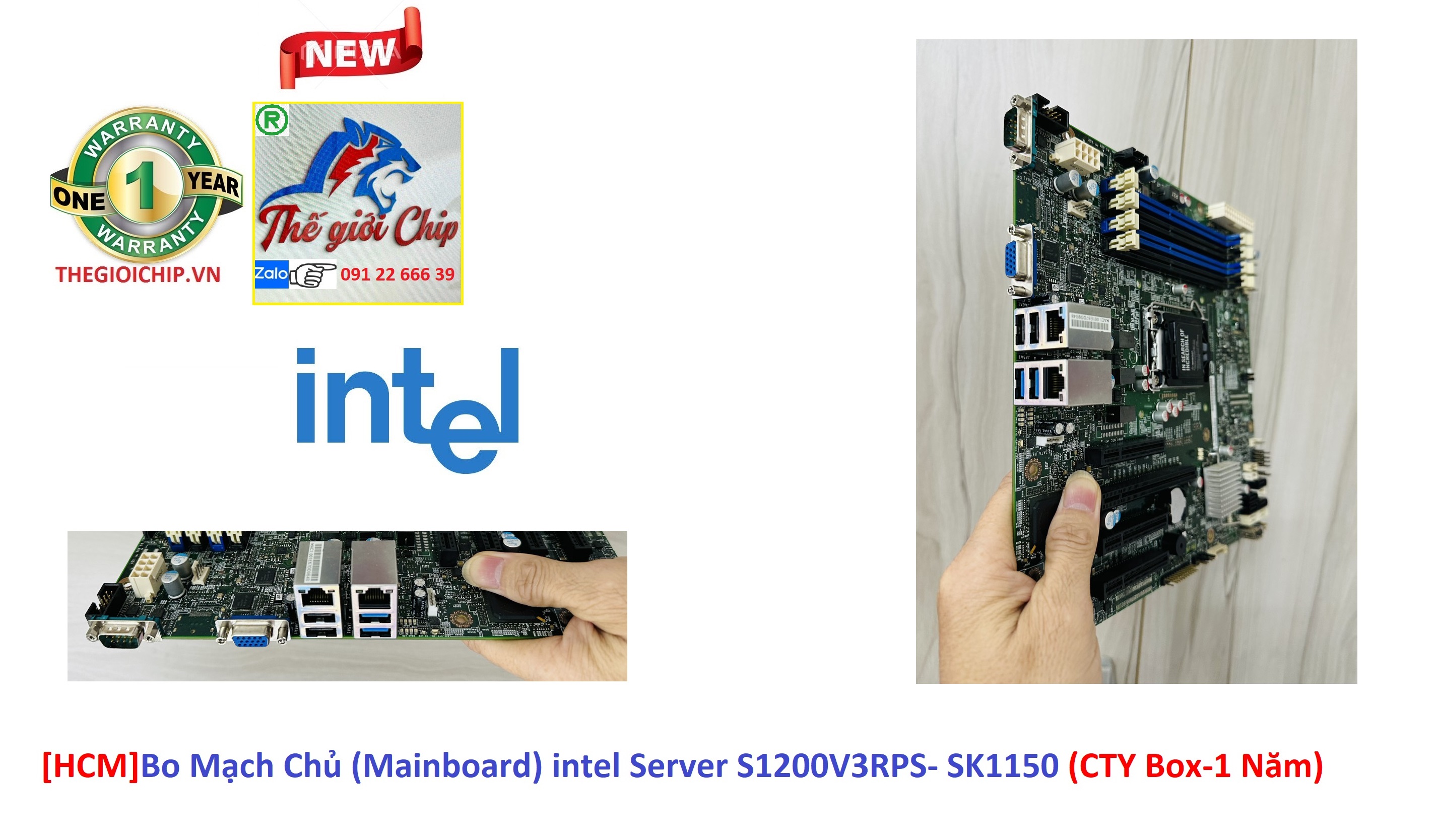 [HCM]Bo Mạch Chủ (Mainboard) intel Server S1200V3RPS- SK1150 (CTY Box-1 Năm)