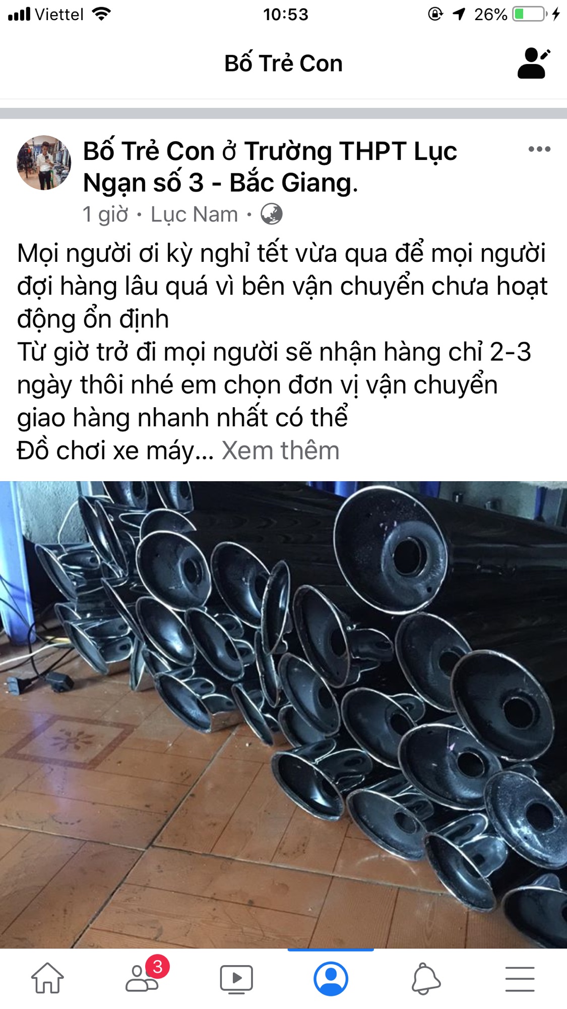 Pô 2543 móc nhẹ nổ giòn cho xe Dream Wave Cup