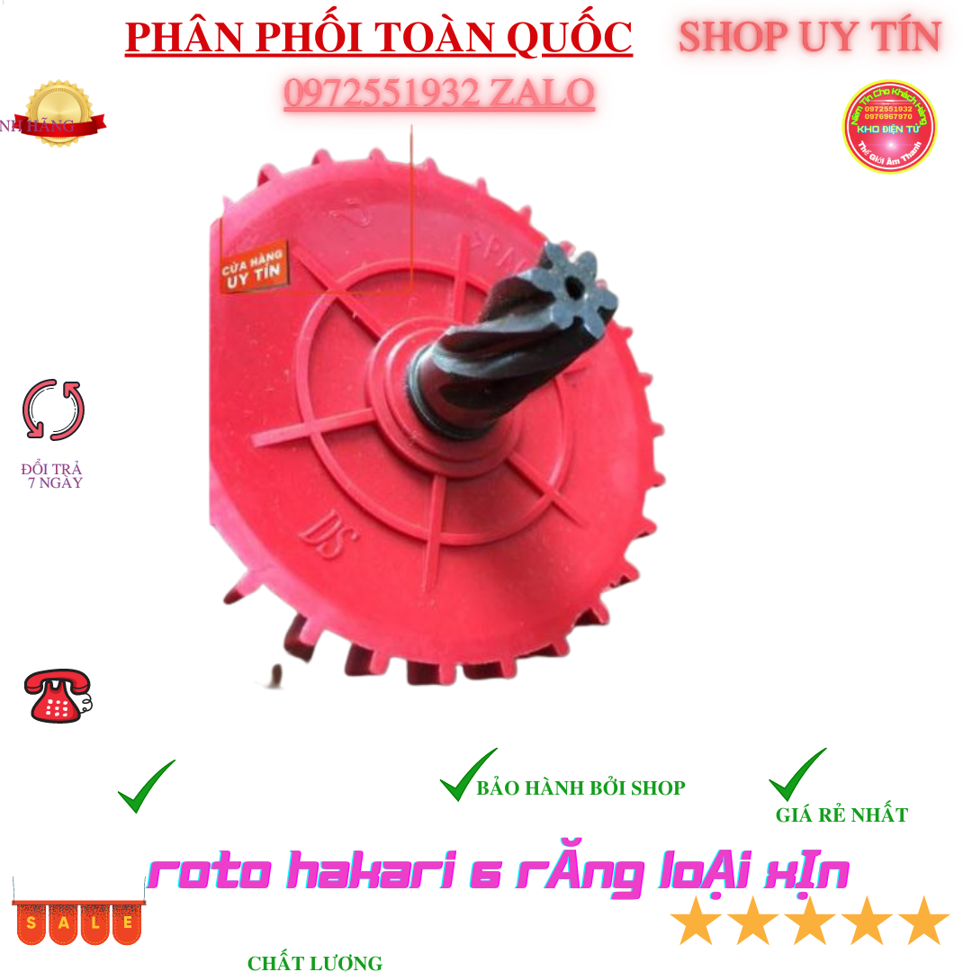 Roto máy khoan đục 6 răng Hikari thái lan