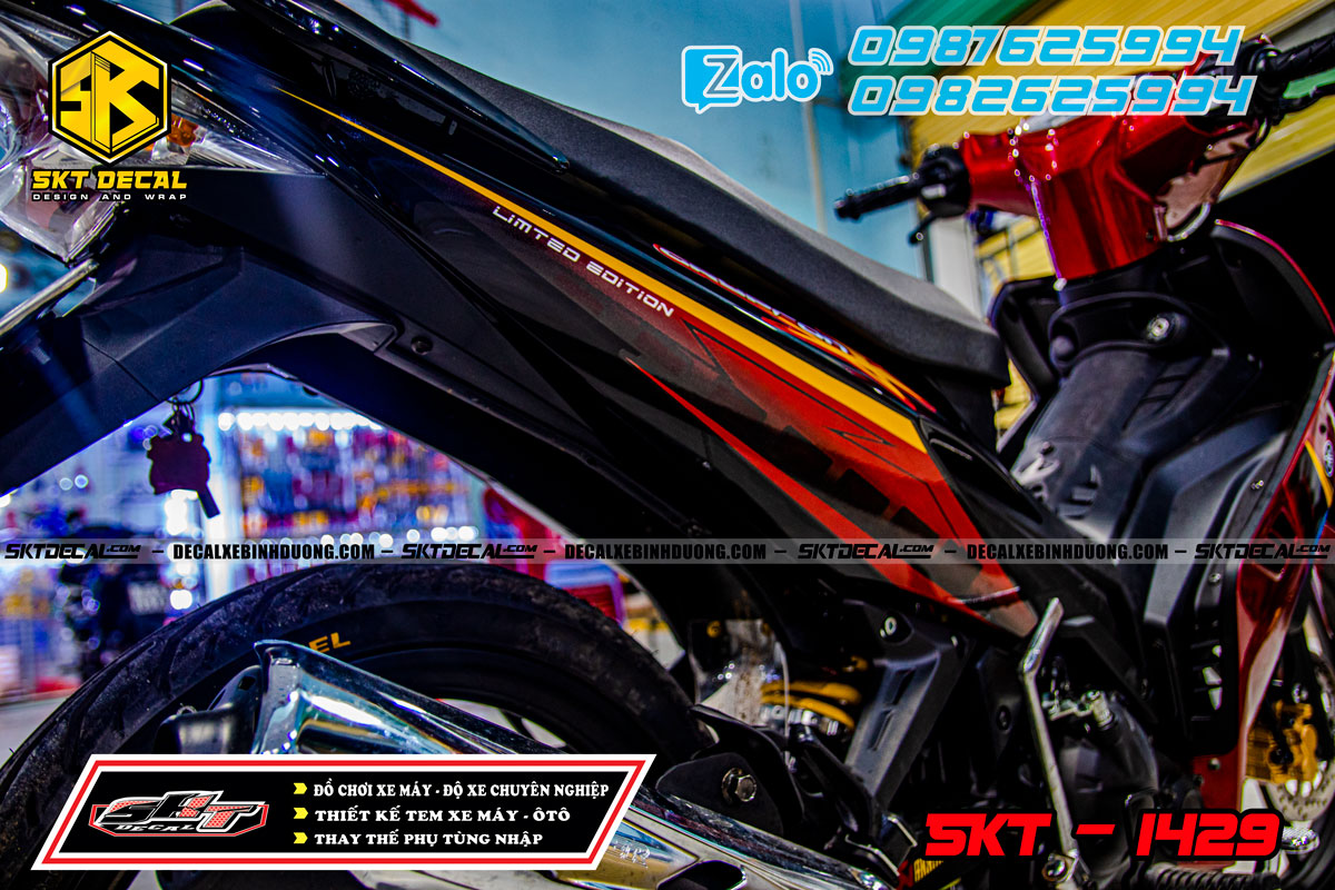 tem rời exciter 2010 đỏ đen crypron 1429