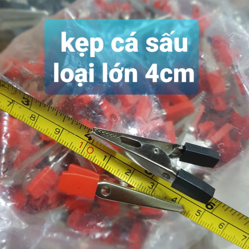 Kẹp Cá Sấu , 1 cặp( kẹp đen và kẹp đỏ) II