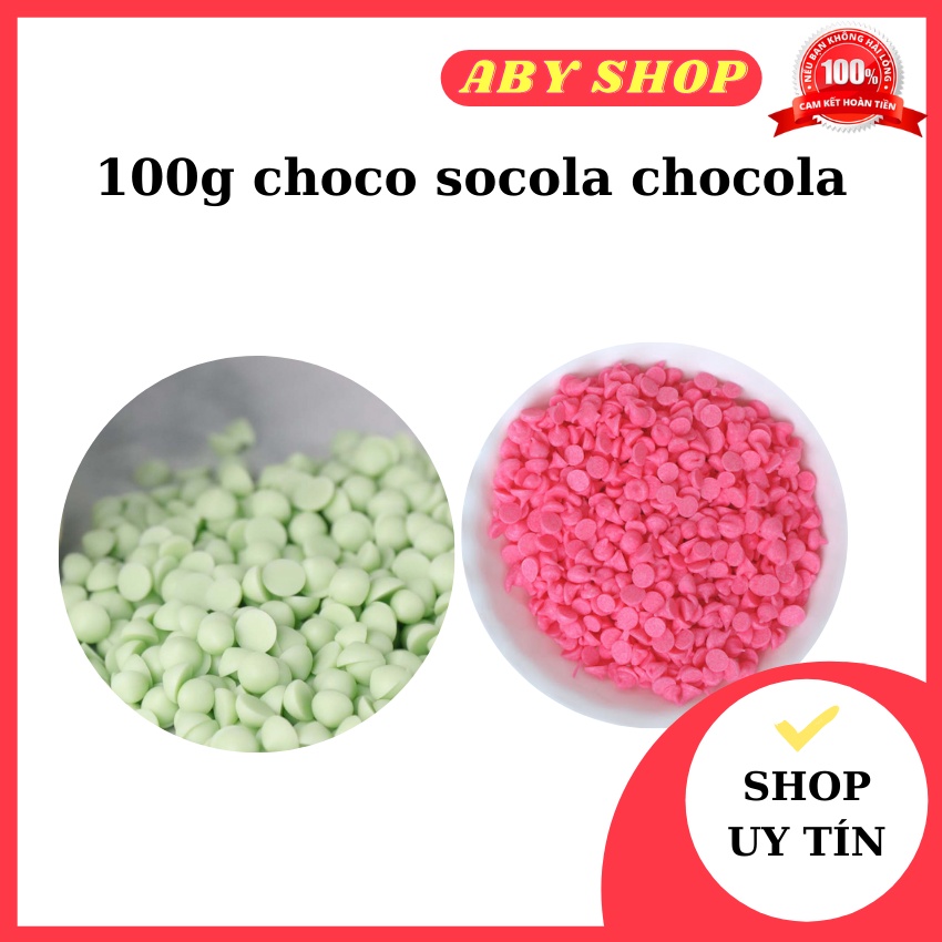 100gr choco socola chocola chip màu ⚡ LOẠI NGON ⚡ chip màu chuyên dùng để trang trí các loại bánh ngọt và bánh kem